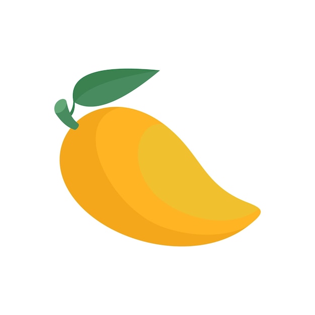 Mango icon Flat illustration of mango vector icon for web isolated on white