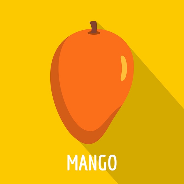 Mango icon flat illustration of mango vector icon for web