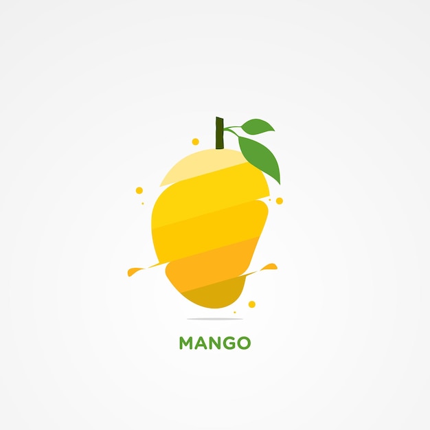 Vector mango illustratie premium vector