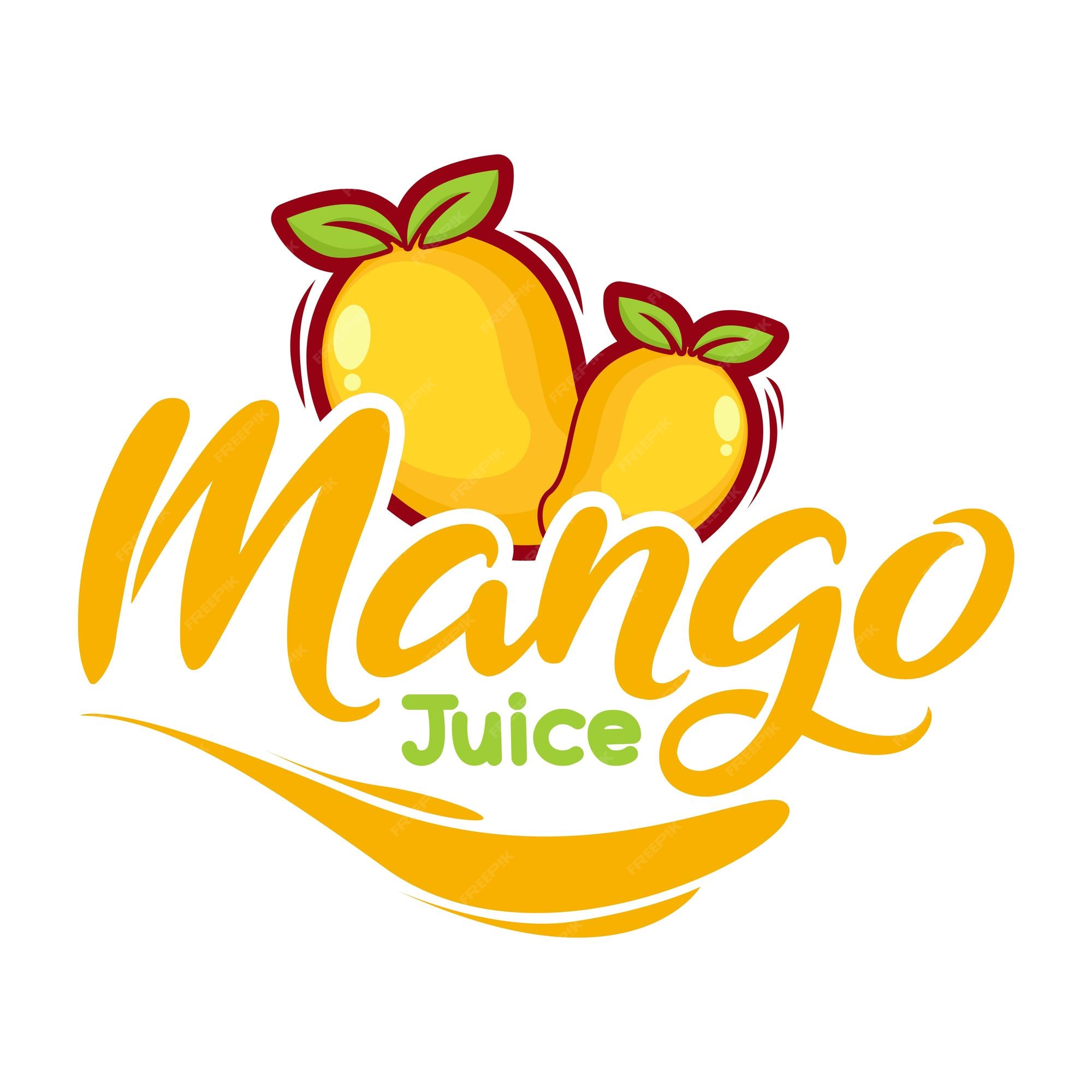 Premium Vector Mango juice logo. Fresh drink design. Your slogan here