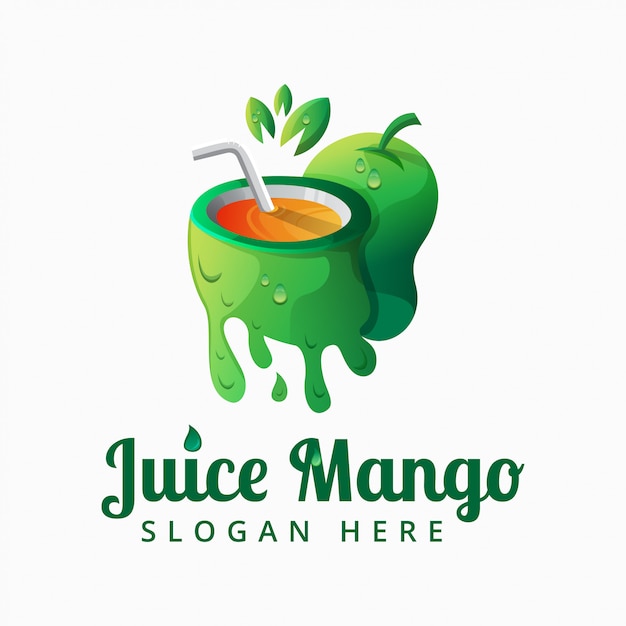 Logo vettoriale di succo di mango