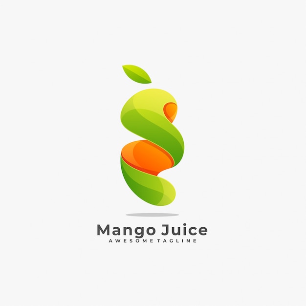 Vector mango juice   logo.