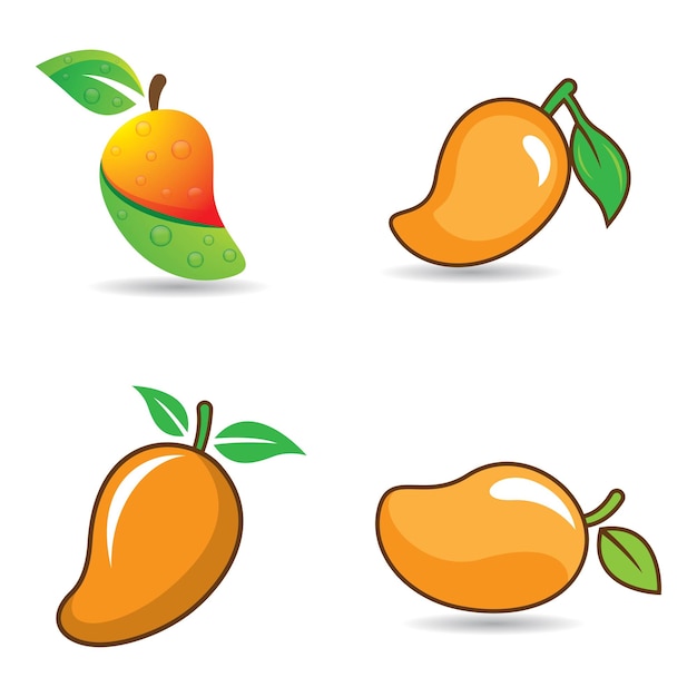 Disegno dell'illustrazione delle immagini del logo del mango