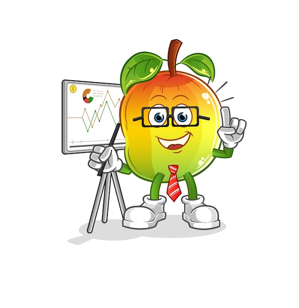 Vector mango marketing character cartoon mascot vector