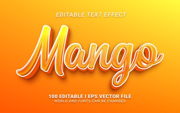 Mango-teksteffect