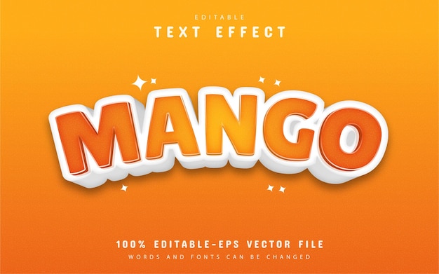 Mango text effect