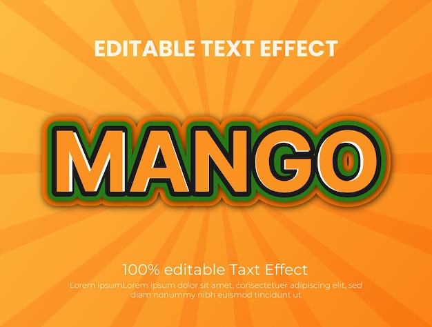 Mango text effects