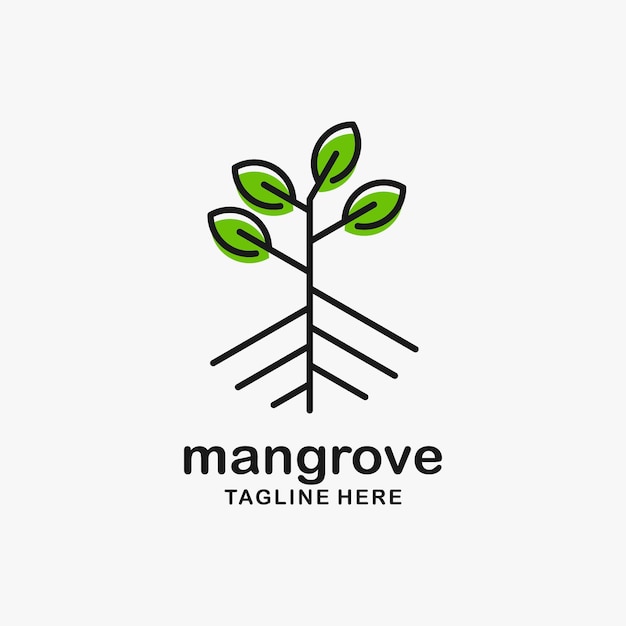 Mangroveboom logo ontwerp