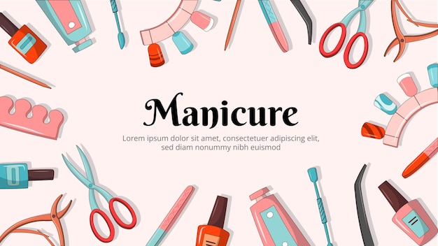 Banner di articoli per manicure