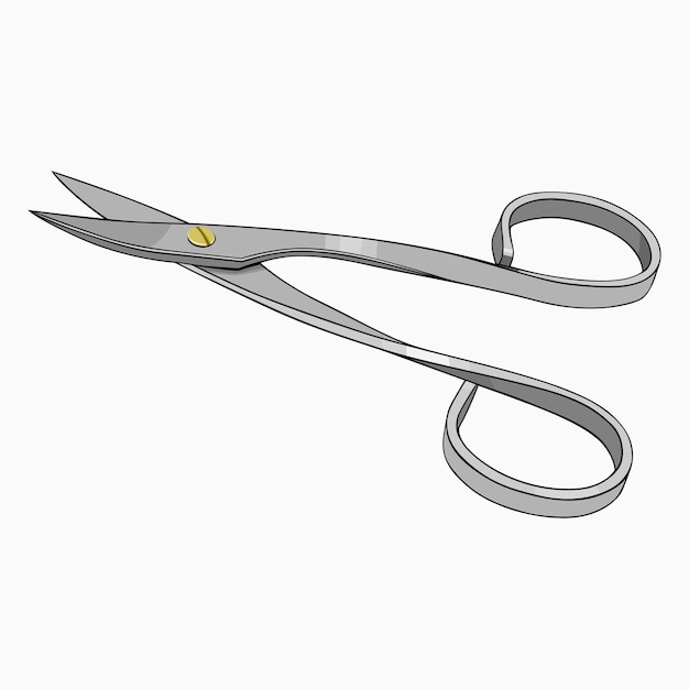 Vector manicure scissors