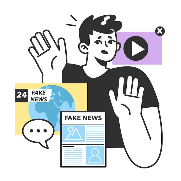 Vector manipulation and control over people by fake news medis influencing