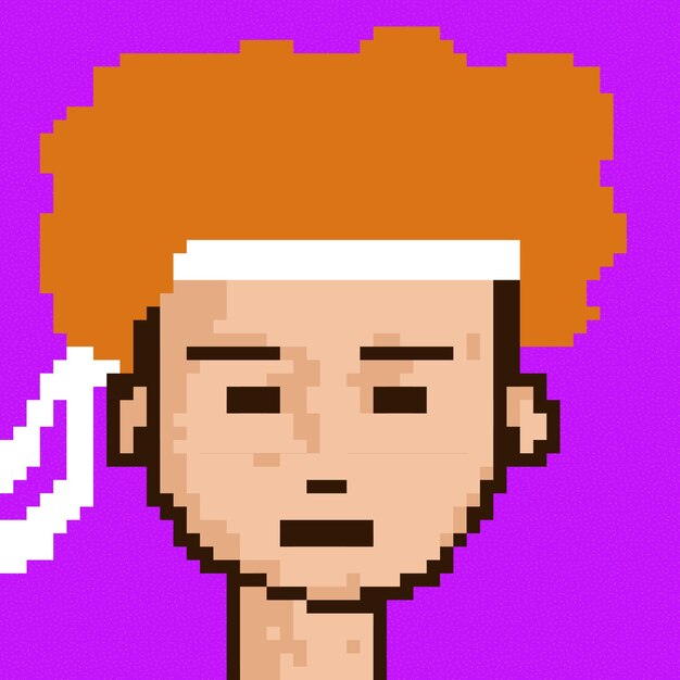 Vector mannelijk personageontwerp met pixelstijl