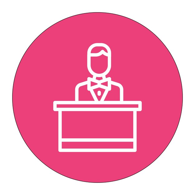 Mannelijke icoon vector afbeelding Kan worden gebruikt voor Award Events