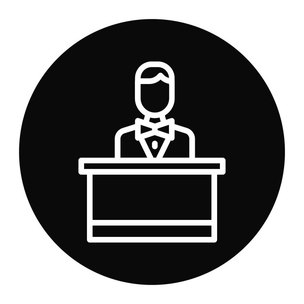 Mannelijke icoon vector afbeelding Kan worden gebruikt voor Award Events