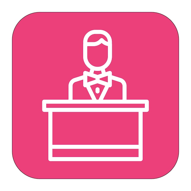 Mannelijke icoon vector afbeelding Kan worden gebruikt voor Award Events