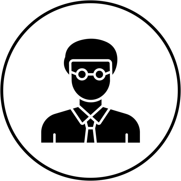 Mannelijke professor vector icoon Kan worden gebruikt voor School icoon set