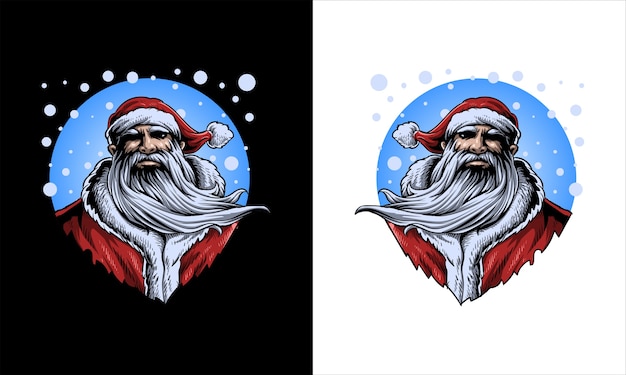 Mannelijke stijl santa illustratie