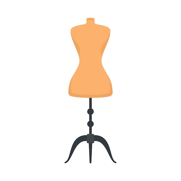 Vector mannequin dressmaker icon flat illustration of mannequin dressmaker vector icon isolated on white background