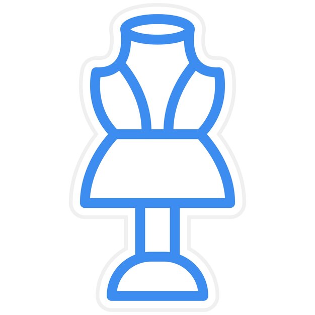 Vector mannequin icon style