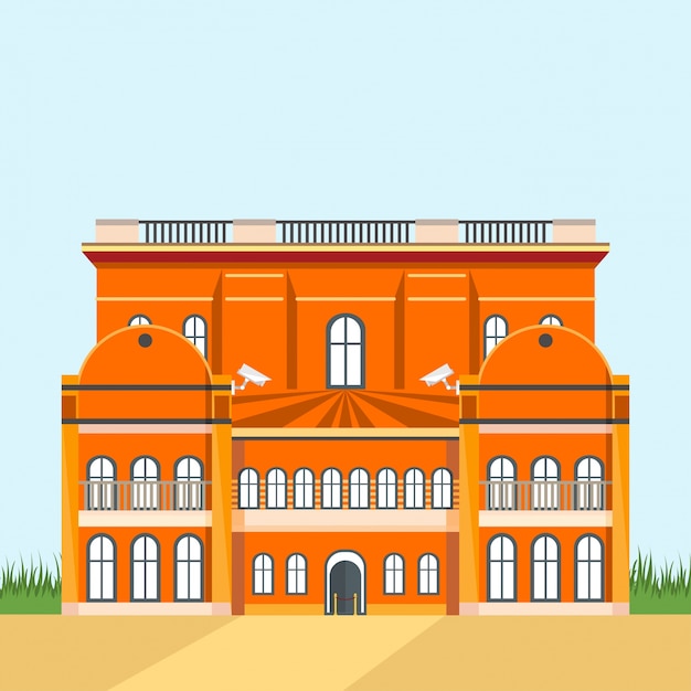 Vector mansion background design