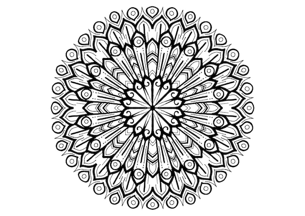 Mantra Mandala, The Meditation art for Adults to coloring Drawing with Hands By Art By Uncle 032