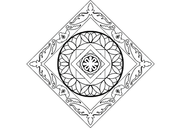 Mantra Mandala, The Meditation Art For Adults To Coloring Drawing With  Hands By Art By Uncle Collections Find Out With Patterns Of The Universe  You Can Create Happiness Royalty Free SVG, Cliparts