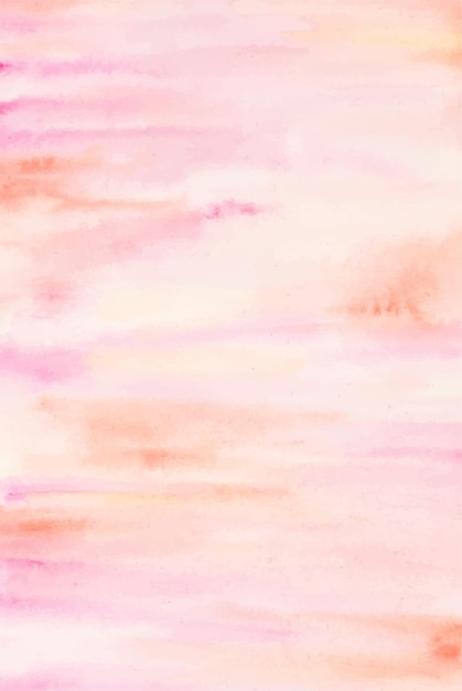 Manual painted abstract pink and peach watercolor as background