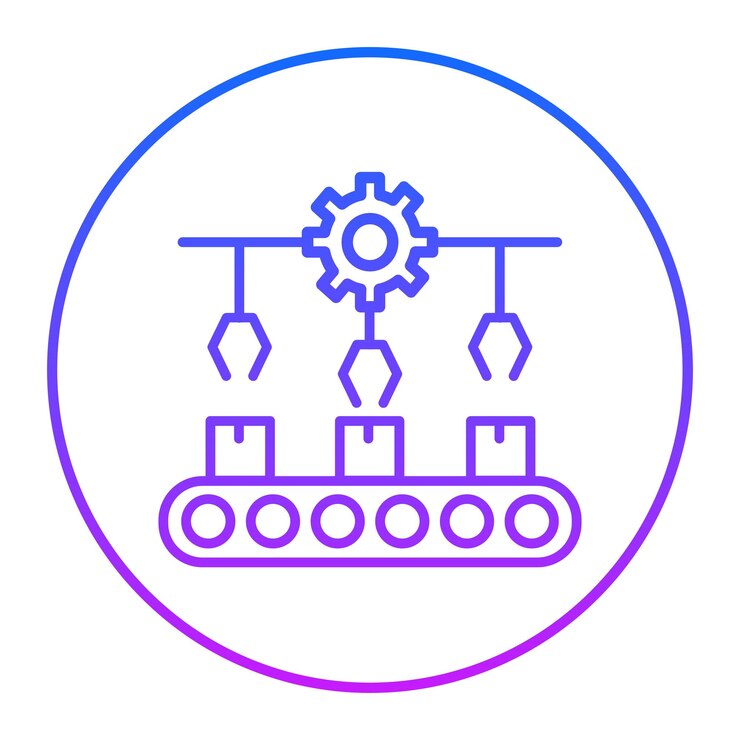 Vector manufacturing icon