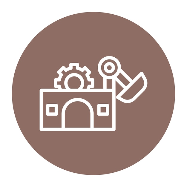 Manufacturing Industry icon vector image Can be used for Industry