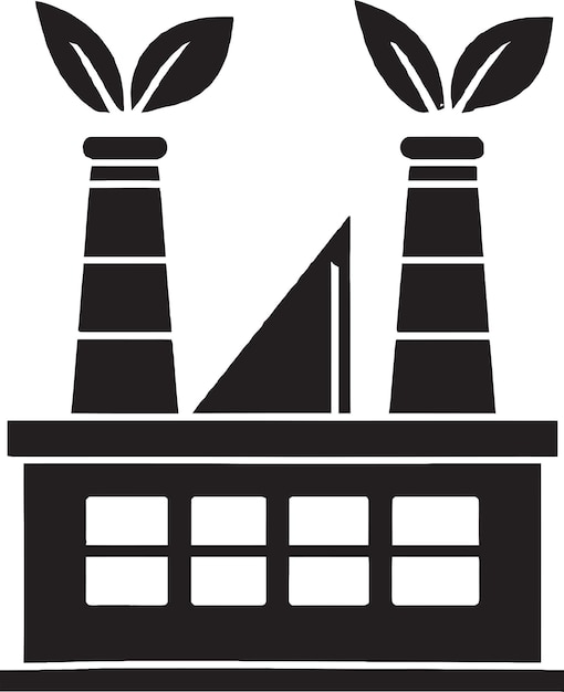 Manufacturing Plant Graphic Logo