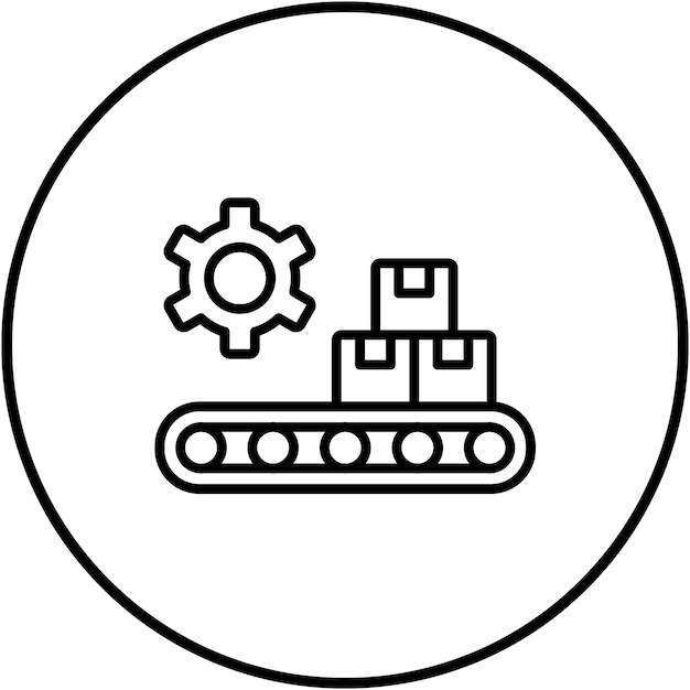 Manufacturing vector icon can be used for manufacturing iconset