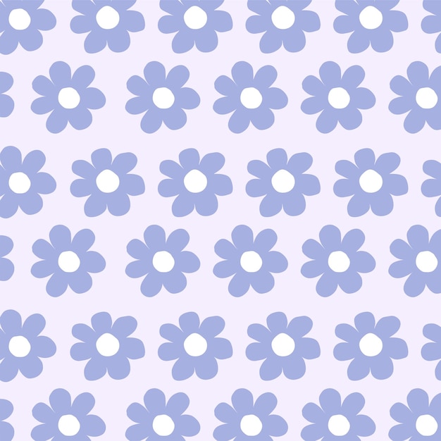 Many flowers seamless pattern