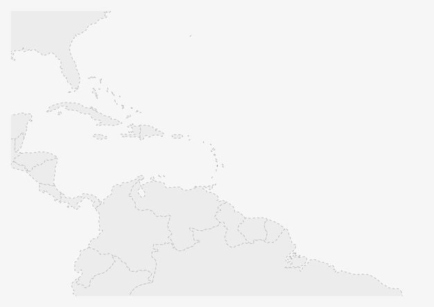 Map of America with highlighted Saint Lucia map