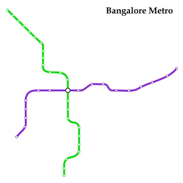 Mappa della metropolitana di bangalore