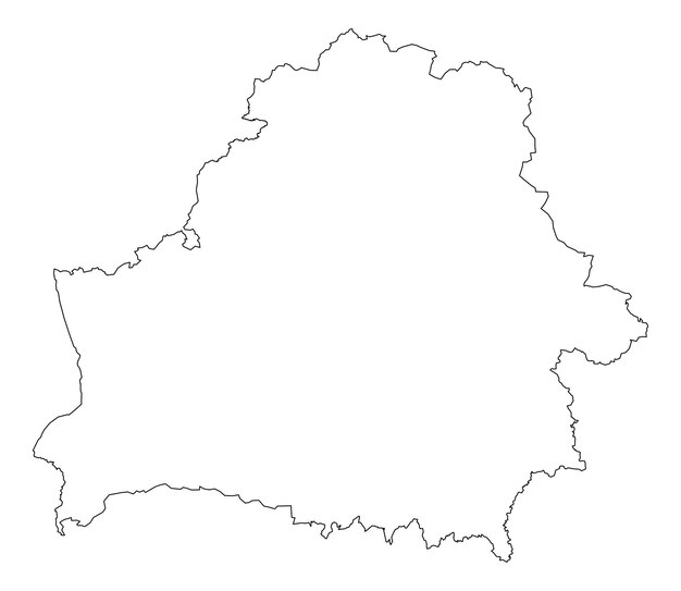 Map belarus ontwerp schets Kaart illustratie