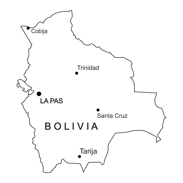 Map of Bolivia