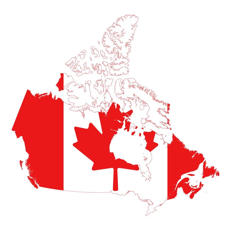 वेक्टर map of canada