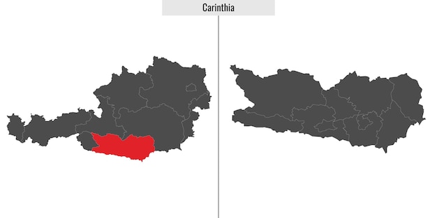 Map of Carinthia