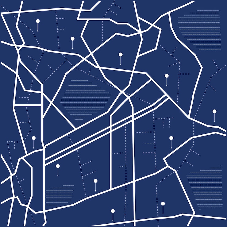 Vector 番号 1 のパリ市の地図