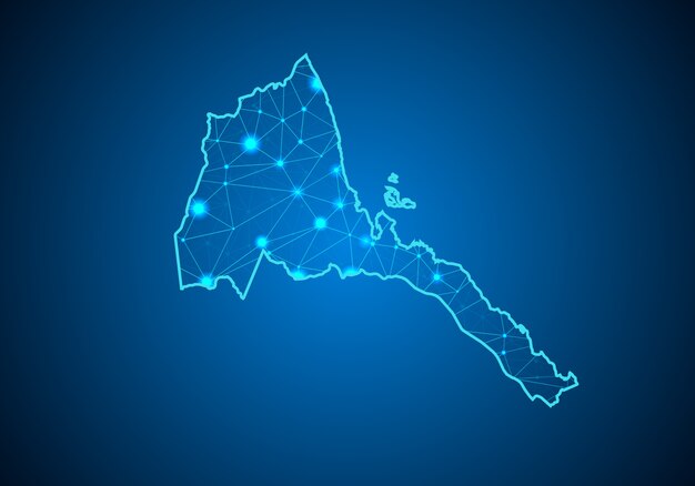 エリトリアの地図。