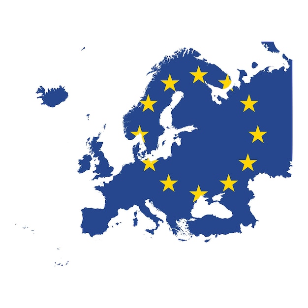 Vector map of european union