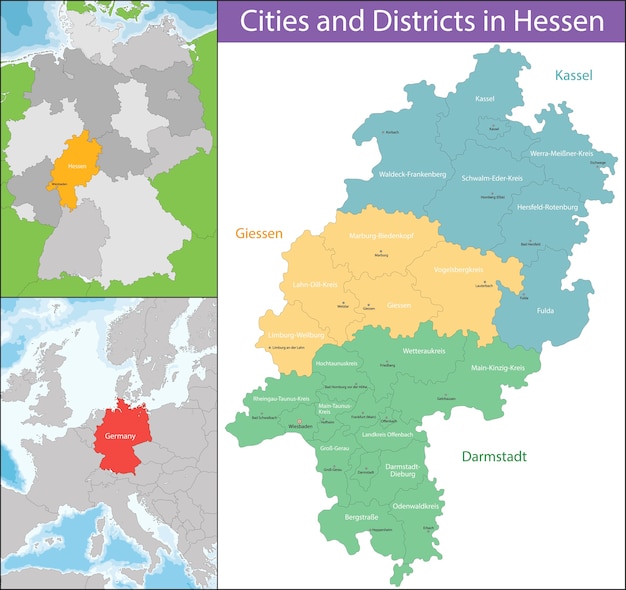 Map of Hesse