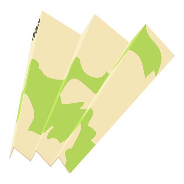 地図アイコン Web の地図ベクトル アイコンの等角投影の 3d イラスト