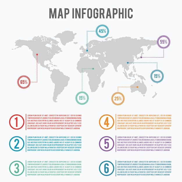 Vector map infographic