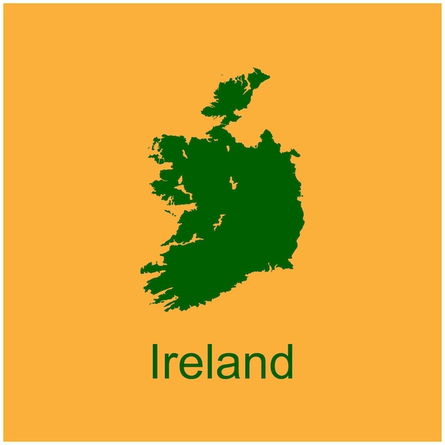 Mappa dell'irlanda icona disegno di illustrazione vettoriale