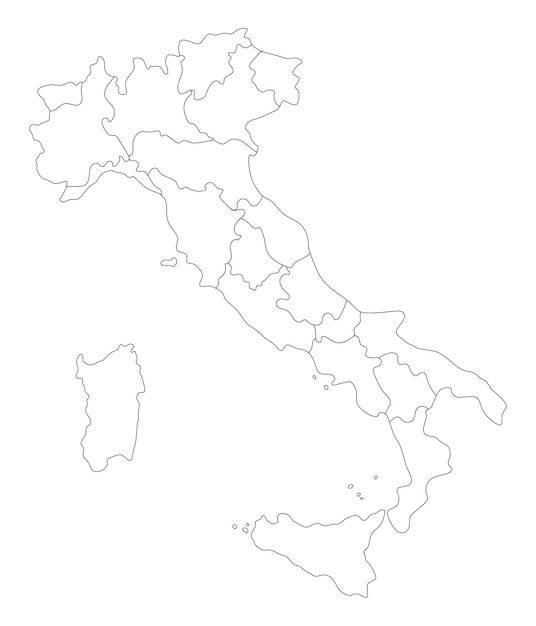 イタリアの地図