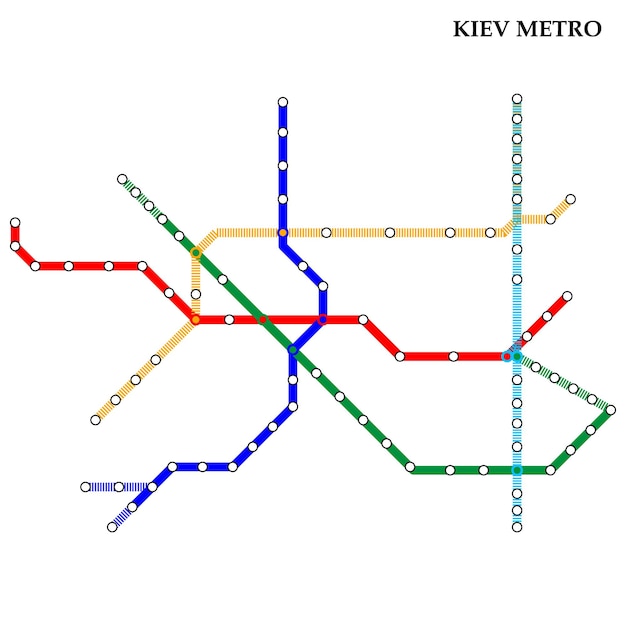 Map of the Kiev metro