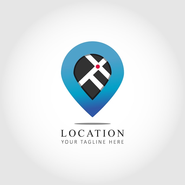 Vector map location logo