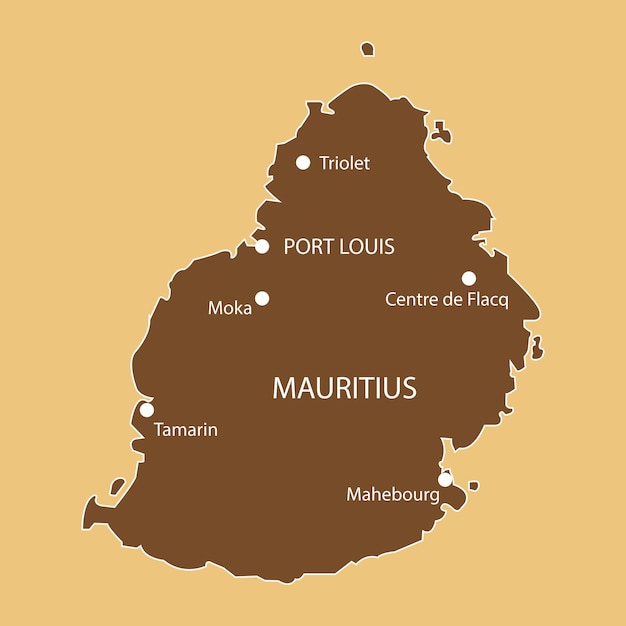 map of mauritius