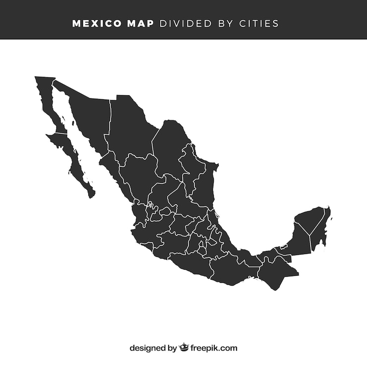 Vector メキシコの地図